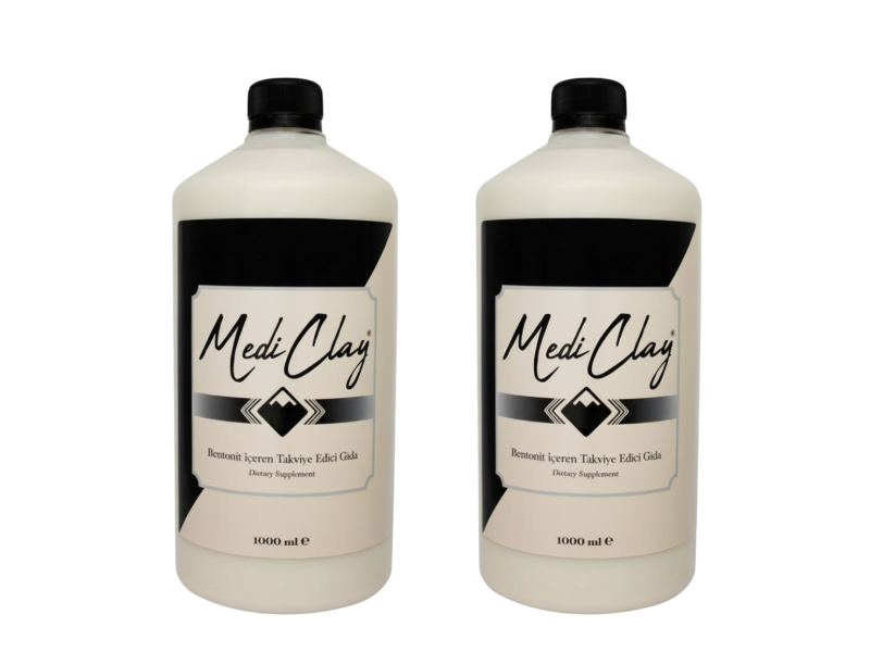 Mediclay Bentonit Takviye Edici Gıda 1 Litre (2 Adet)